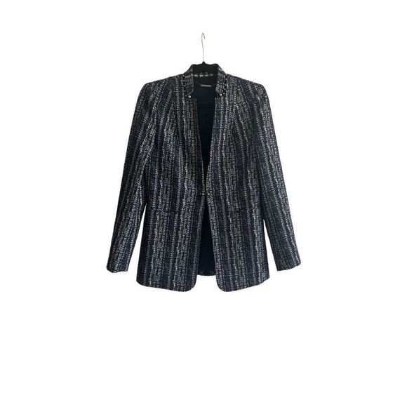 NWT Elie Tahari Bonnie Tweed Blazer Jacket Size 4 - Picture 3 of 12
